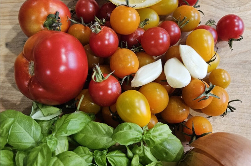 Lemon Tomato Basil vinaigrette